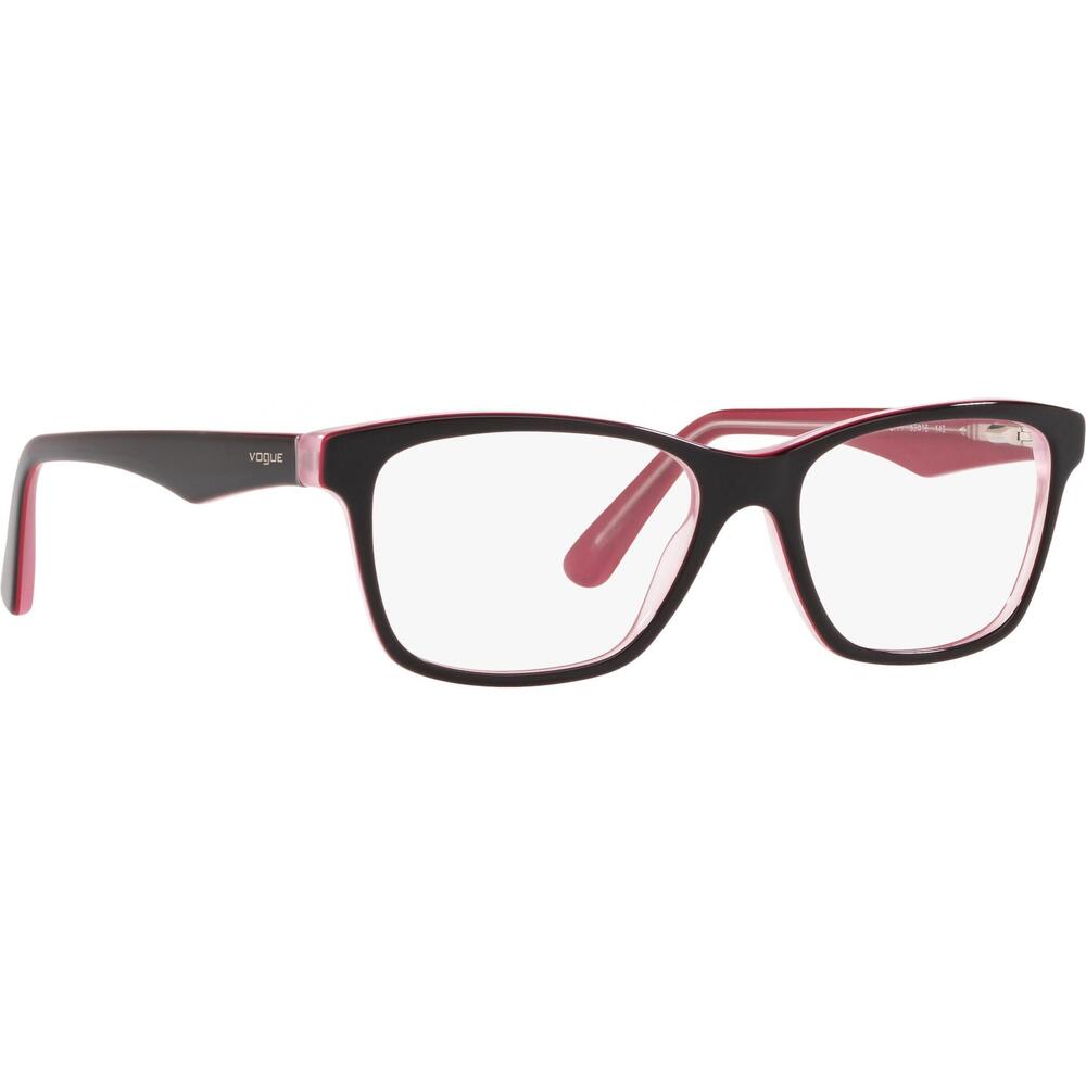 NEW VOGUE EYEWEAR women's vo 2787 eyeglasses in black front with red inside